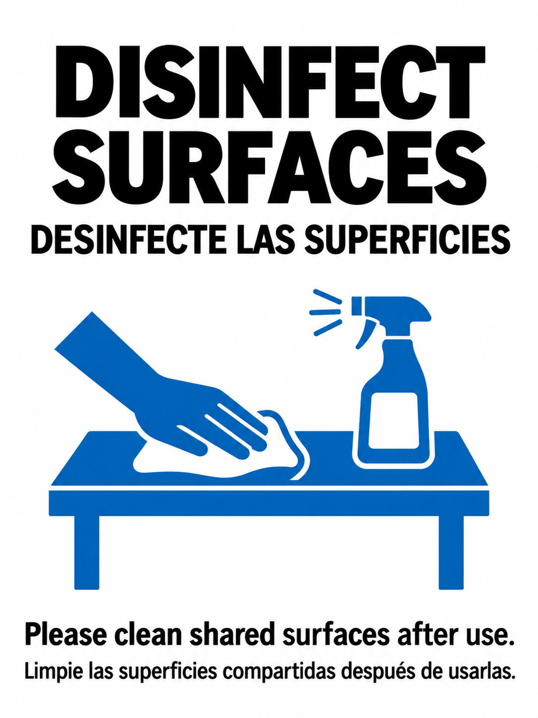 Disinfect Surfaces